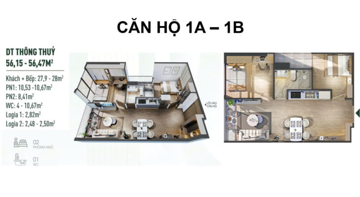 Can ho 1A 1B chung cu the fibonan